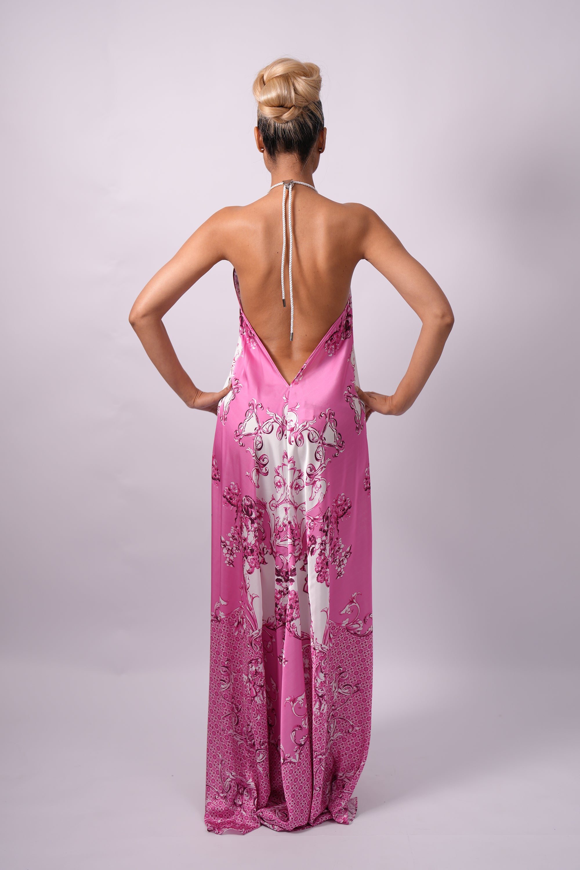 Alessa Sunset Floral Print Maxi Dress