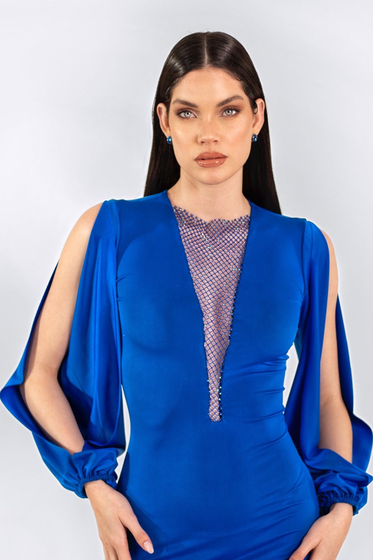 Paris Short Dress Royal Blue - BACCIO by Altamirano
