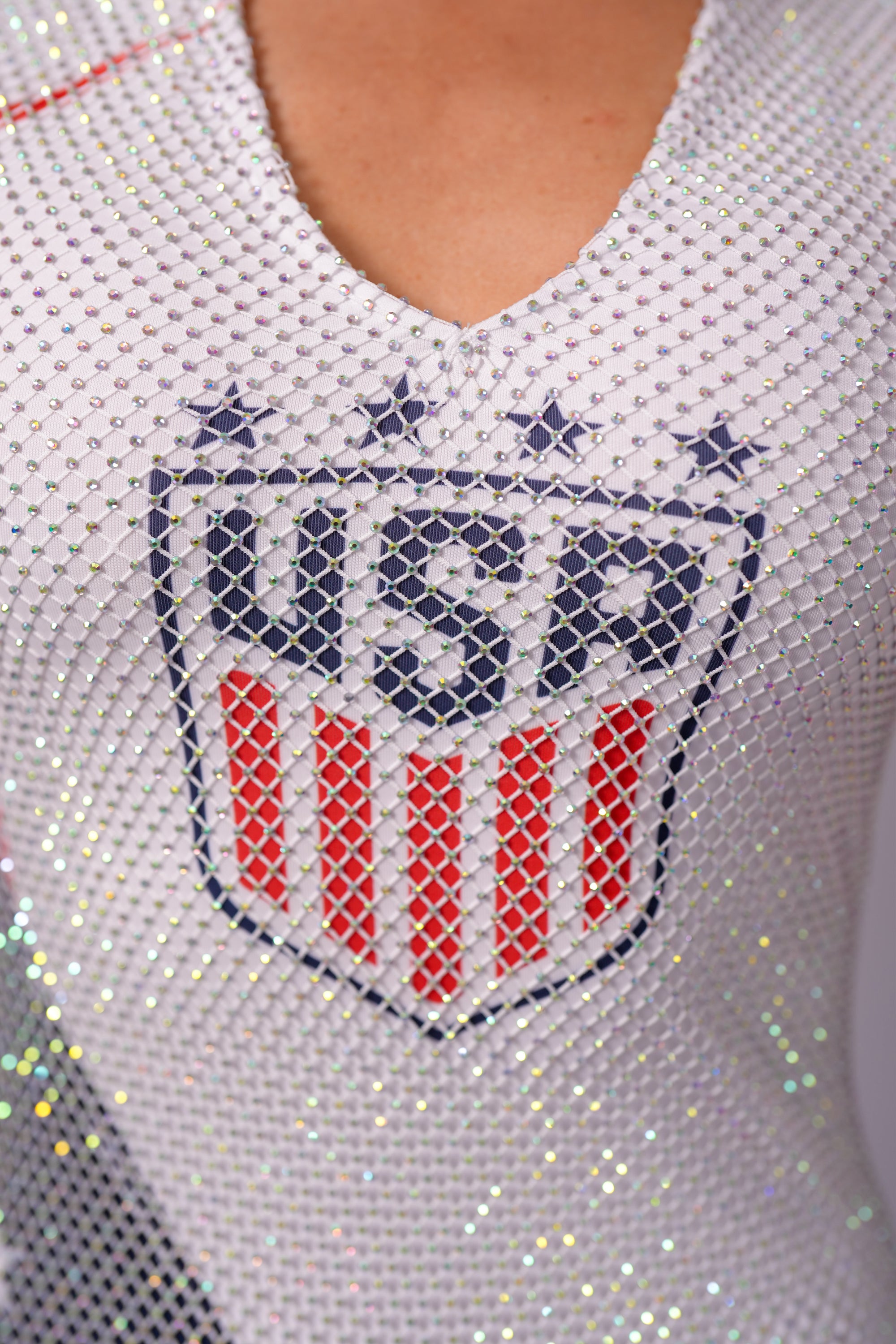 United States Of America|Crystal Mesch Mini Dress (Copy)