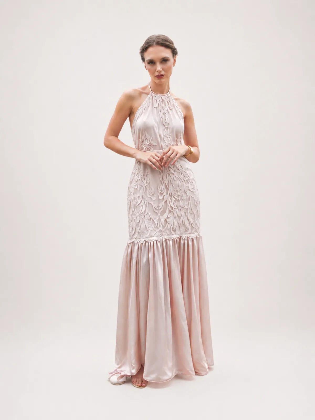 Top con cuello halter Sofia - Colección Seda Resort 