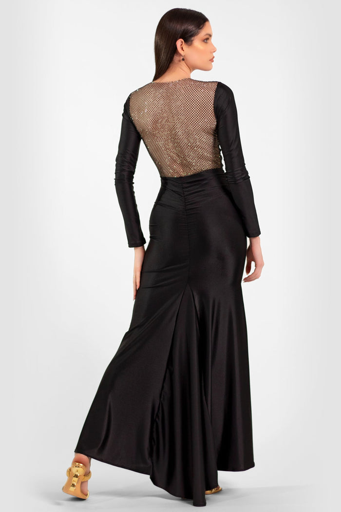 Verona Long Dress Black